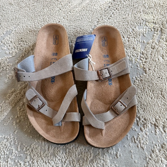 Birkenstock Taupe Sandals - Picture 2 of 14